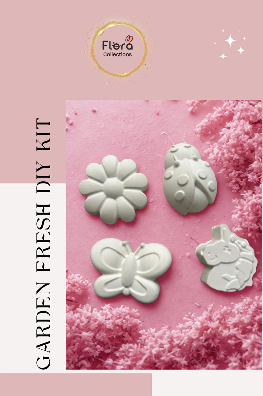 Garden Friends DIY Painting Kit – Gypsum Props with Paints, Brush & Manual | Creative Kids Craft Set (Pack Of 12)