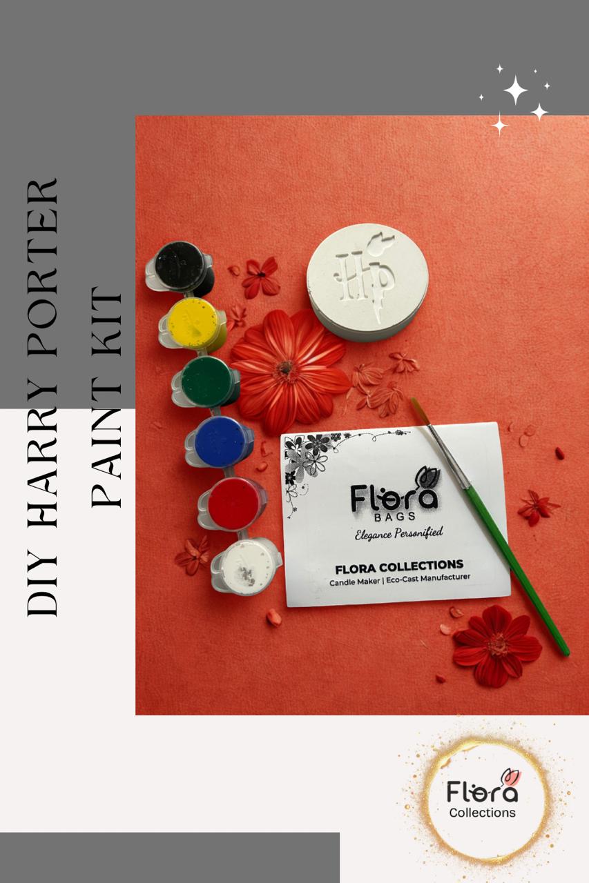 Harry Potter DIY Gypsum Painting Kit – Kids Creative Activity Box , Paint + Brush Included (Pack Of 12)