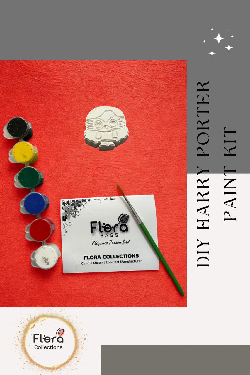 Harry Potter DIY Gypsum Painting Kit – Kids Creative Activity Box , Paint + Brush Included (Pack Of 12)