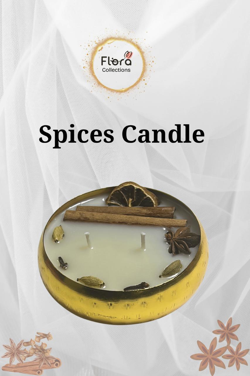 Spice Candle – Coco Soy Wax with Soft Spice Strike Fragrance | Luxury Aromatic Décor Candle