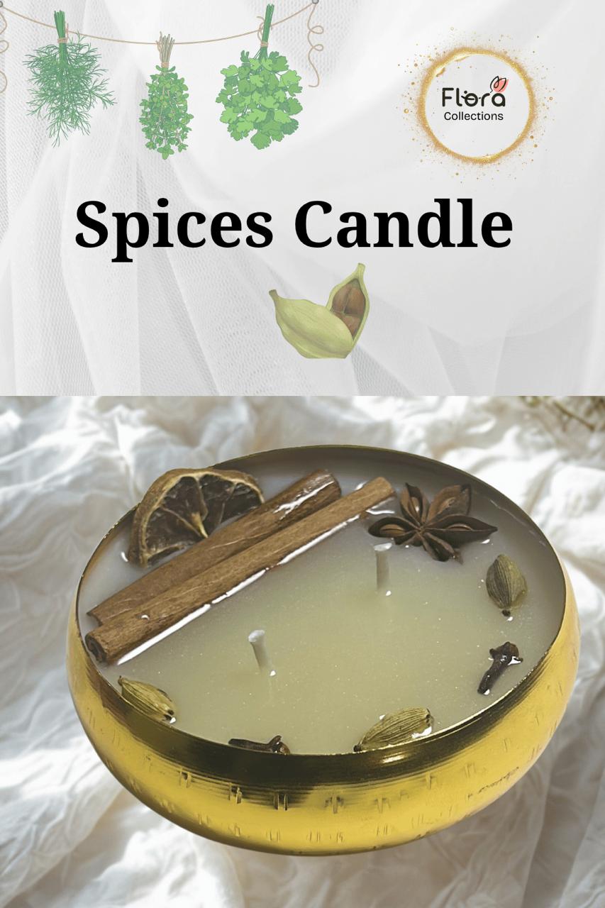 Spice Candle – Coco Soy Wax with Soft Spice Strike Fragrance | Luxury Aromatic Décor Candle