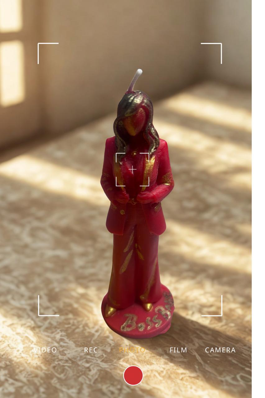 Boss Babe Candle – Soy Wax Lady Boss Figurine | Rose Garden Fragrance | Corporate & Special Gifting